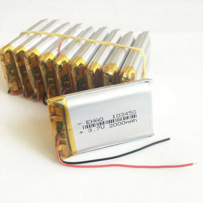 Batteries Gozee Magic 10pcs 3.7V 2000mAh LiPo Li Polymer แบตเตอรี่แบบ ...