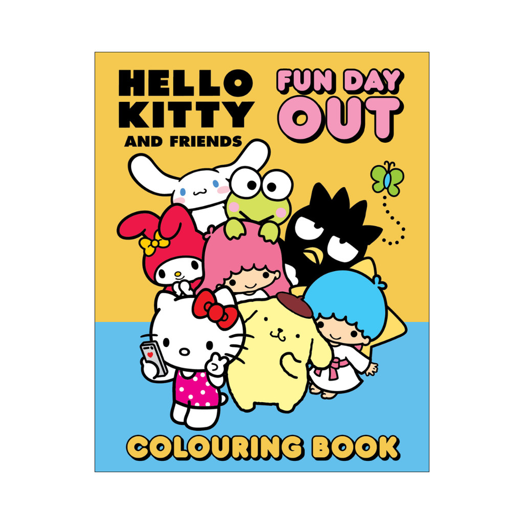 Hello Kitty & Friends Fun Day Out หนังสือกักเก็บสีตัวละครน่ารัก ...