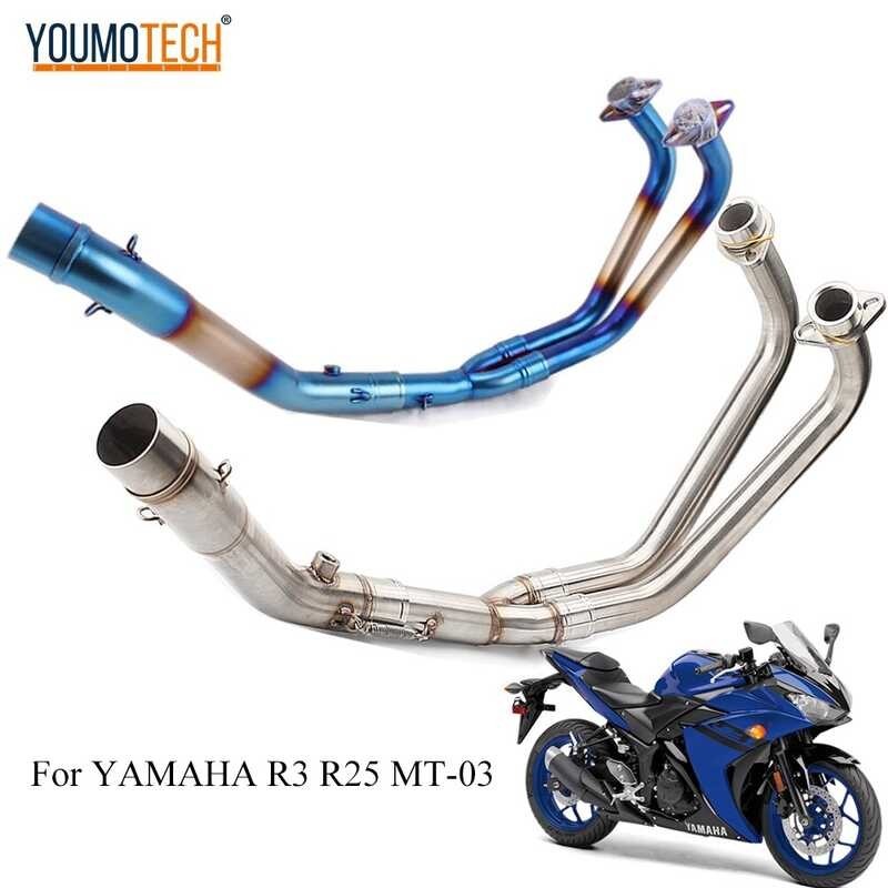สำหรับ Yamaha Mt-03 R25 R3 Mt25 รถจักรยานยนต์ไอเสียระบบท่อกลาง | Shopee ...