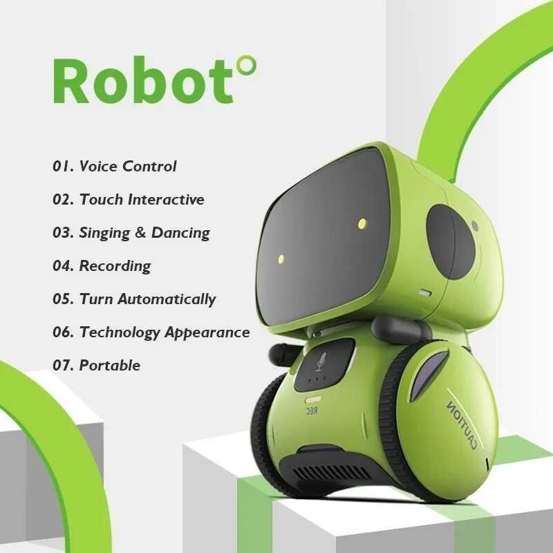 Emo Robot Smart Robots Dance Voice Command Sensor, Singing, Dancing ...