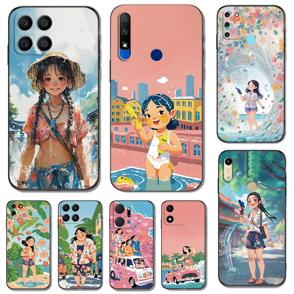 เคส สำหรับ Honor 20I Y7A Pro 7C 7A / Y6 Prime Y7 Y6 2018 Songkran Girls ...