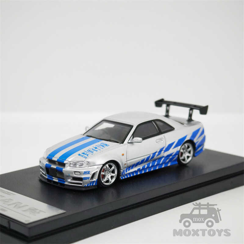FS 1:64 รถโมเดลความเร็วสูง R34เส้นขอบฟ้า Gt-R 5 FNF Limited999 Diecast ...