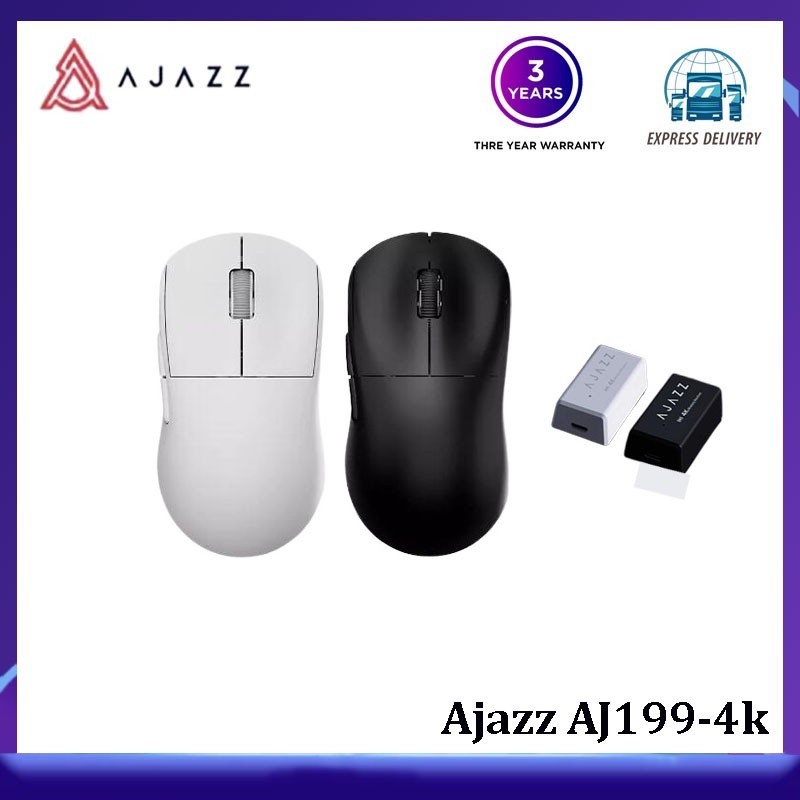 [พร้อมส่ง] Ajazz AJ199-4k เมาส์เกมมิ่งไร้สาย โหมดคู่ | Shopee Thailand