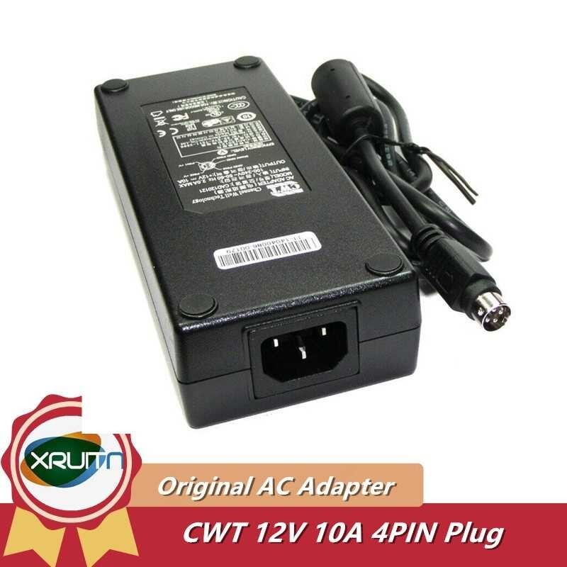 12V Genuine CWT 10A 120W AC Adapter for QNAP TS-409 TS-410 TS-412 Turbo ...