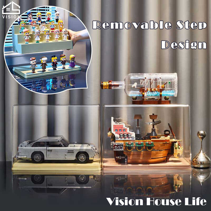 Transparent Layered Vision Toy Dust-proof Model Display Box Shelf Pop ...