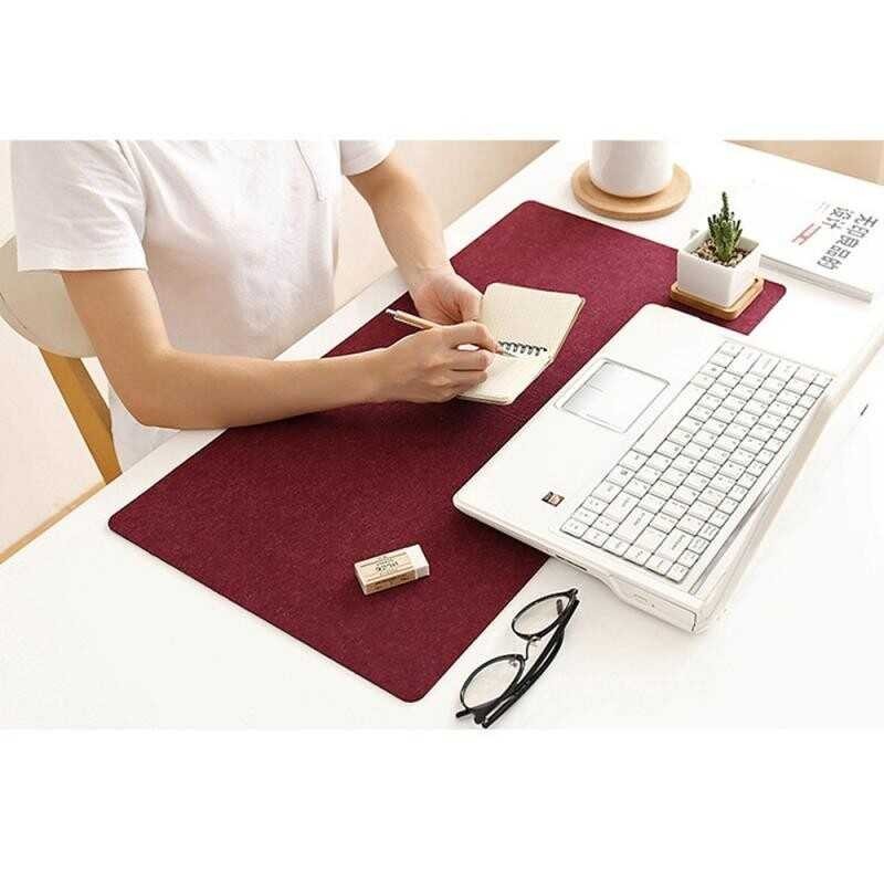 Office Large Computer Desk Mat Table Keyboard Big Mouse Pad Felt Laptop ...