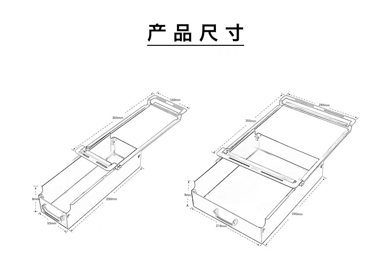 Outdoor Camping IGT Table Accessories, Stainless Steel 0.5/1 Unit ...