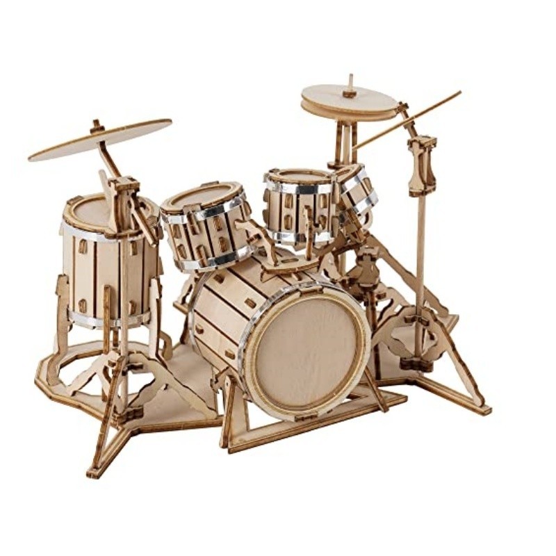 Robotime Miniature Musical Instrument Model Kits 3D Wooden Puzzles Cut ...