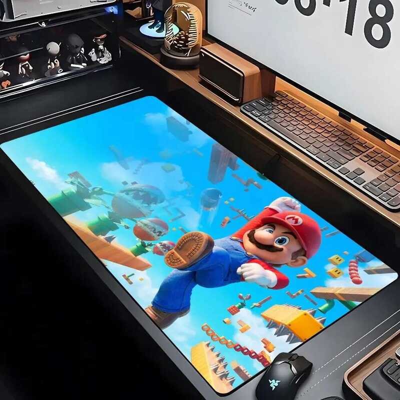 Super M-Marios แผ่นรองเมาส์การ์ตูน XXL Gamer Gaming PC คอมพิวเตอร์ ...