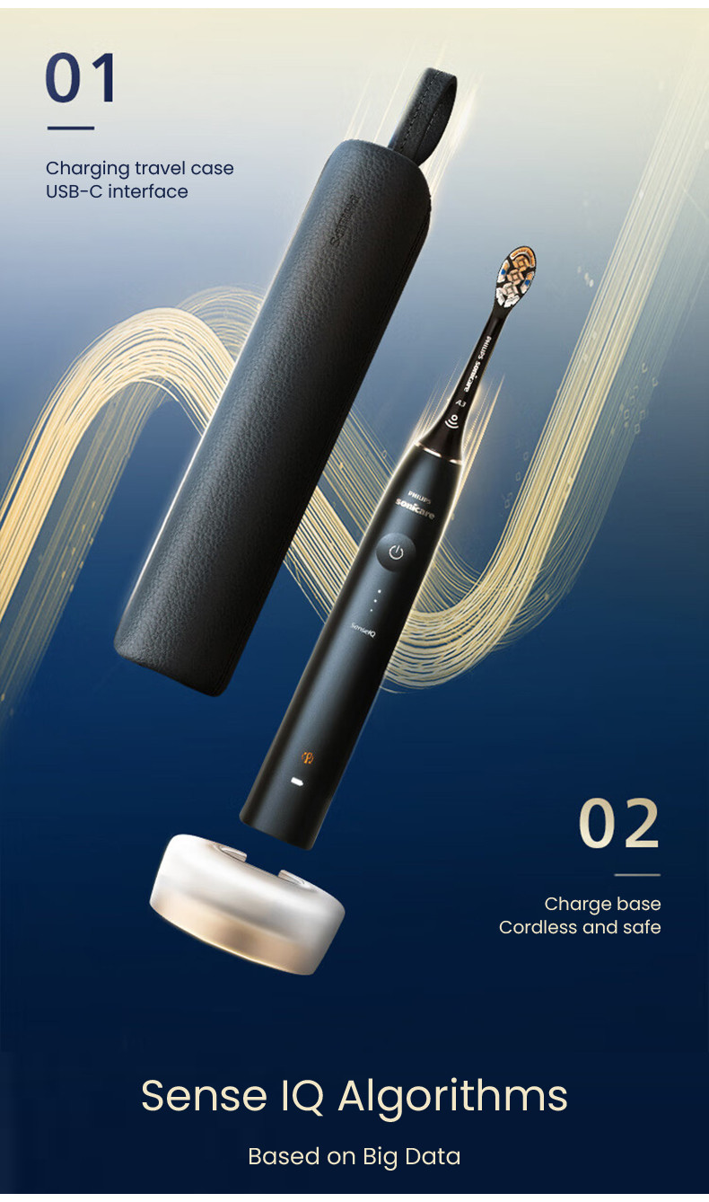 Philips Sonicare Sense IQ แปรงสีฟันไฟฟ ้ า HX9996 | Shopee Thailand