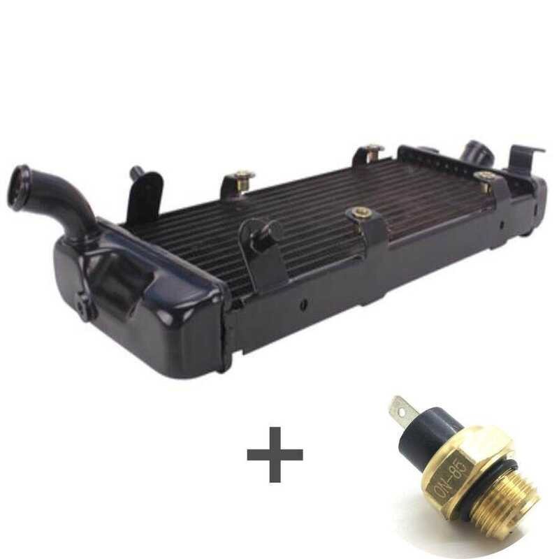 Set Motorcycle 1 Water Tank Radiator Cooler With Sensor Motorbike Parts ...