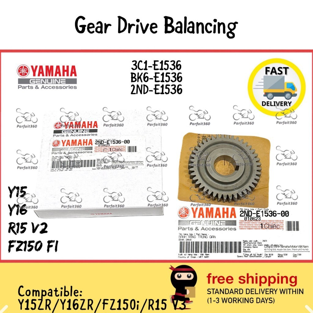 2nd-e1536 Y15ZR / Y16ZR / FZ150i / R15 V3 ไดรฟ์เกียร์ Weight Balancing ...