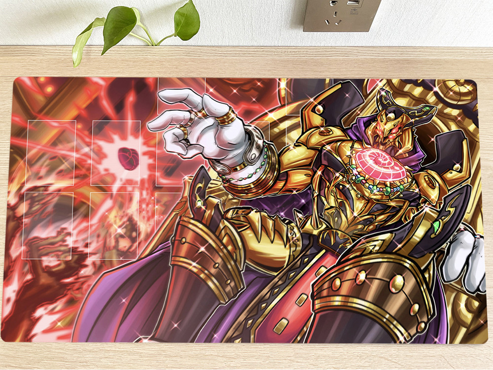 Yugioh ตาราง Playmat Eldlich Golden Lord TCG CCG Mat Trading การ ์ ดเกม