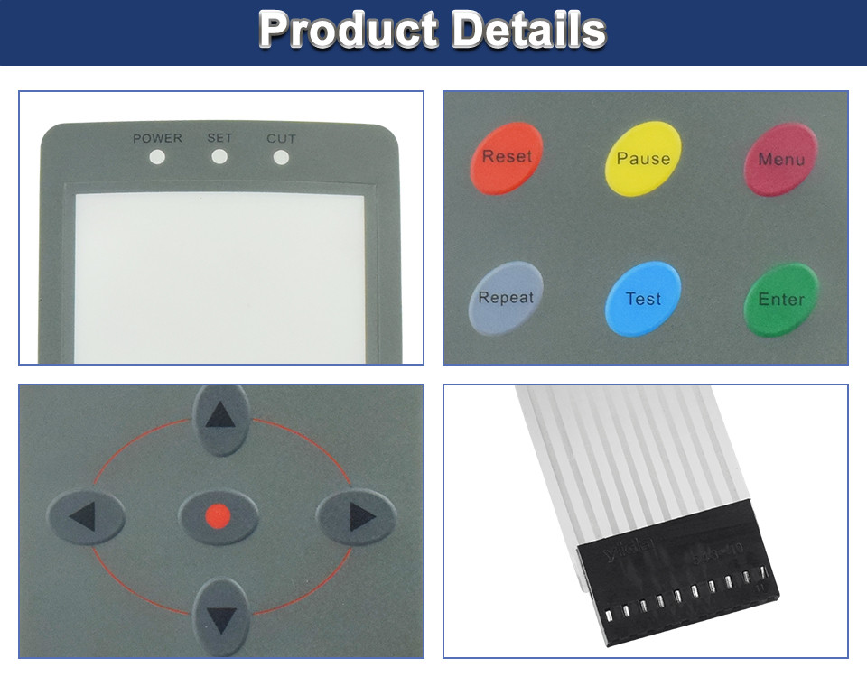 1pcs ตัด Plotter คีย์บอร์ดแผงปุ่มกดสําหรับ Kuco Teneth TH1300 TH740LX ...