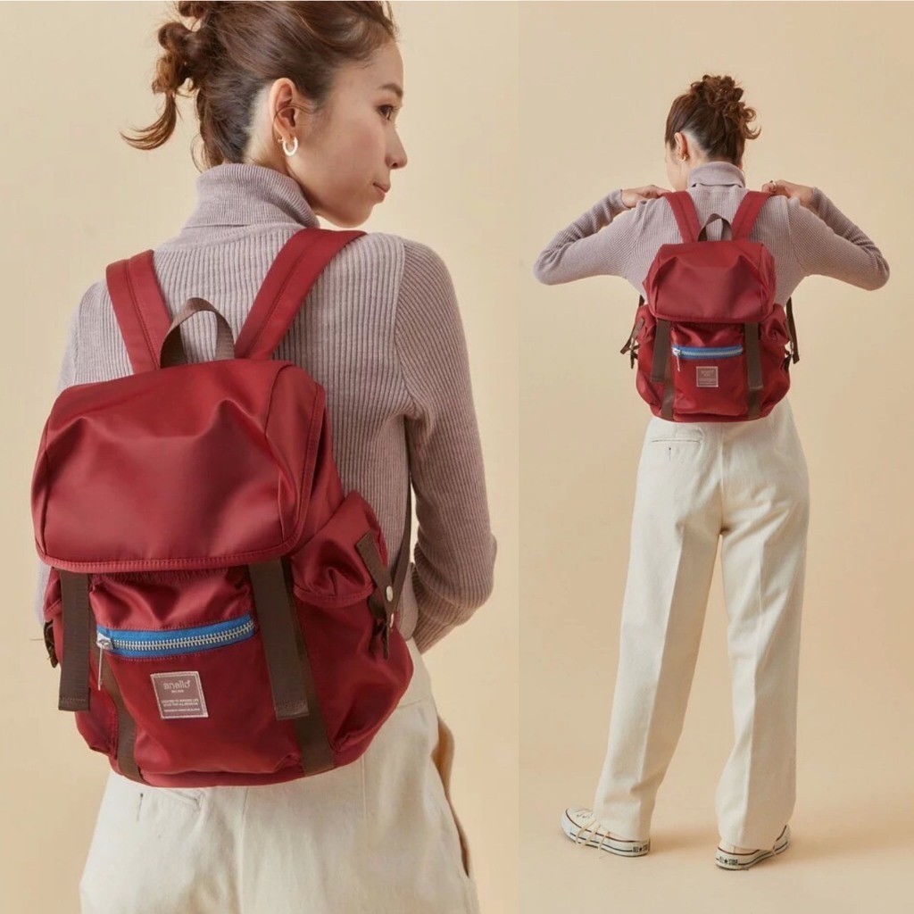 ♞anello แท้100 SIENA flap backpack ( Water Repellency) Sabina กระเป๋า