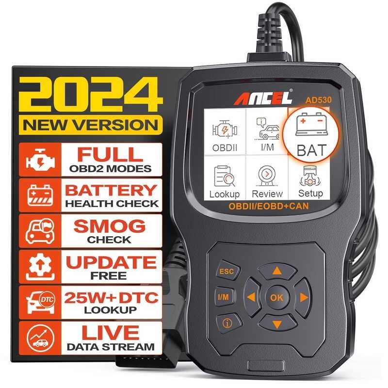 AD530 OBD2 Ancel Scanner Tester Check Engine Read Clear Fault Codes ...