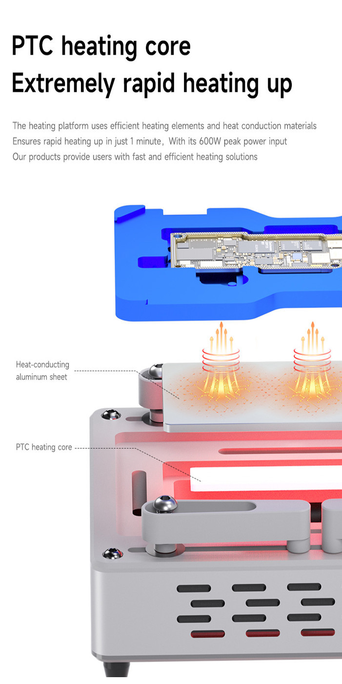 Mechanic HEAT AIR Preheating แพลตฟอร์มสําหรับ iPhone X-15 PM เมนบอร์ด ...