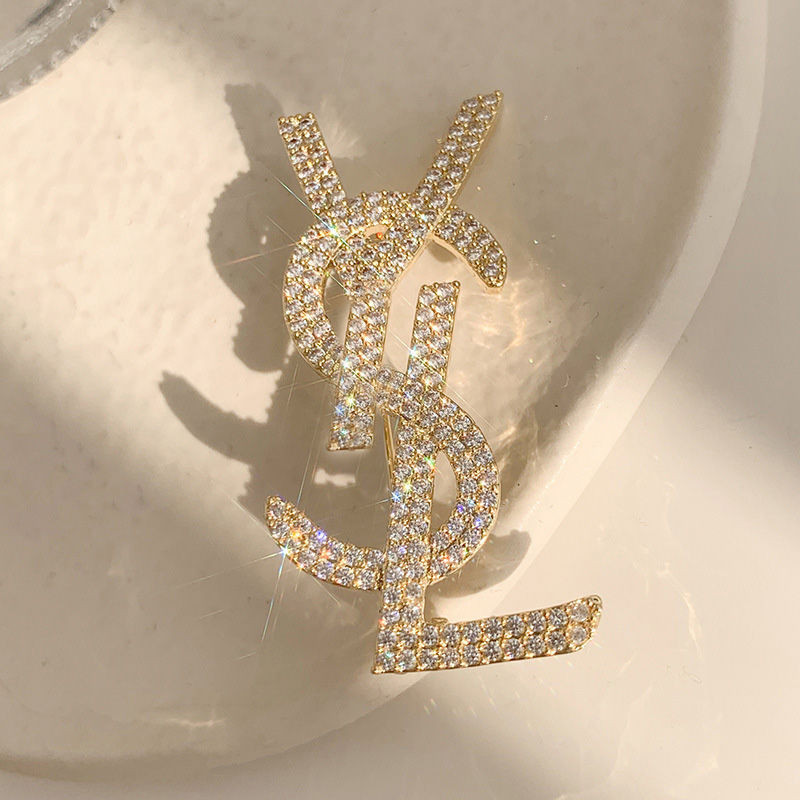 Ysl เข็มกลัดหญิง Full Of Diamonds และ Super Glitter Corsage เข็มกลัด ...