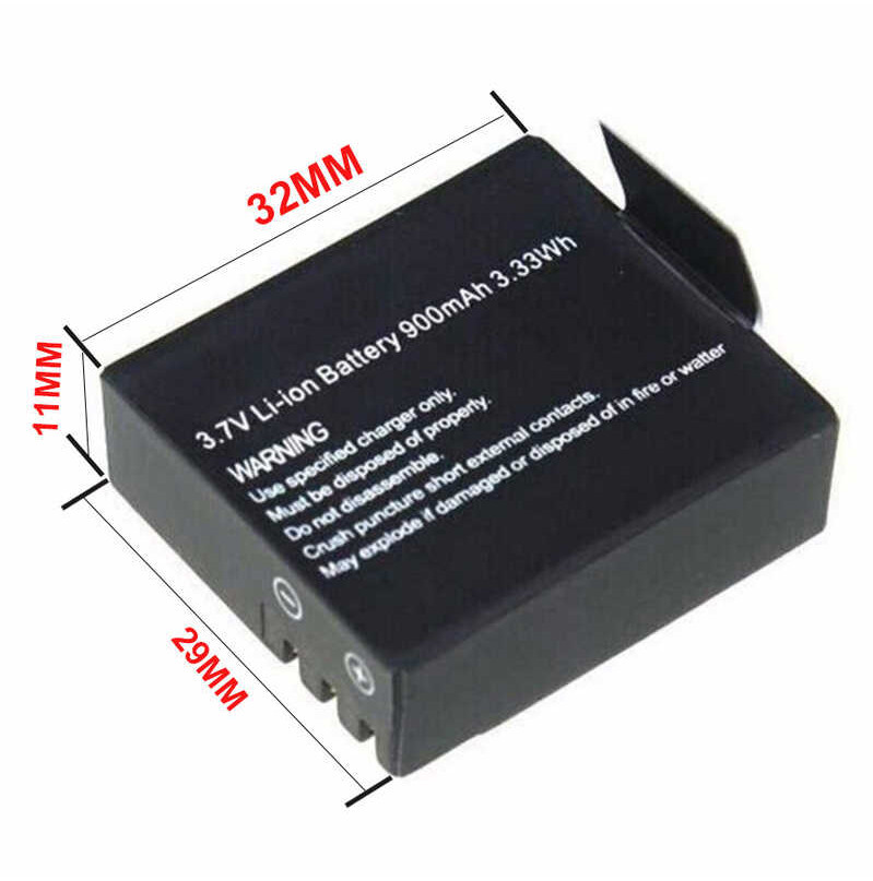 Action Camera 900mah Li-ion Battery For Sjcam Sj4000 Sj5000 Sj6000