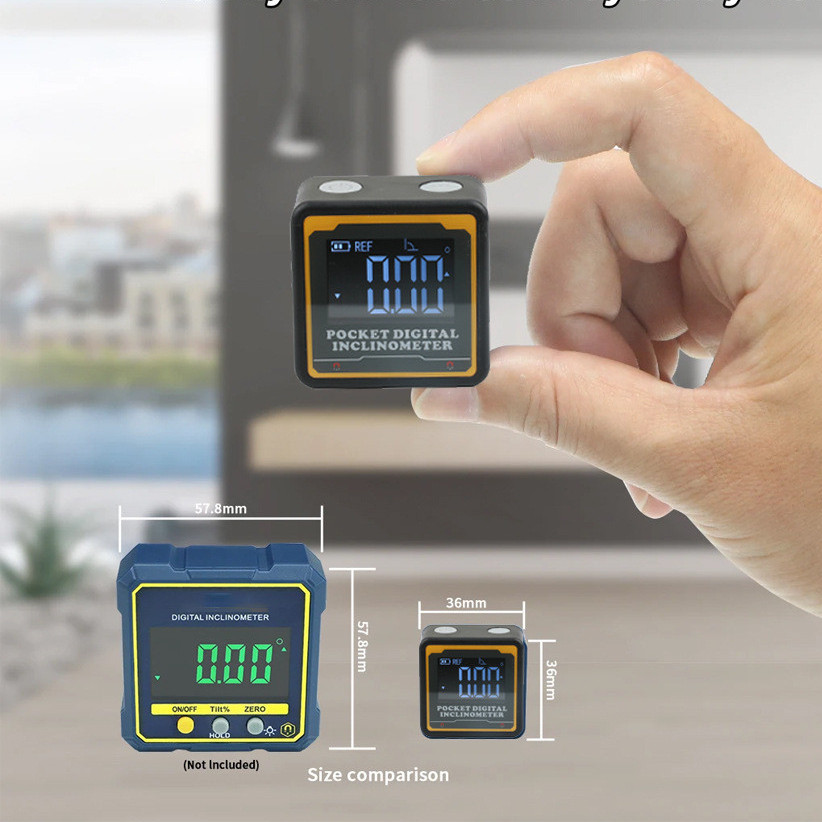 Huoto สไตล์ใหม่ Mini Pocket Inclinometer กล่องอิเล็กทรอนิกส์จอแสดงผล ...