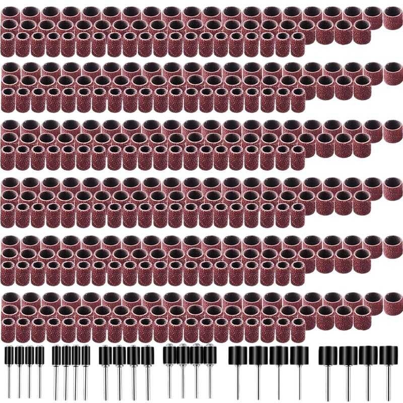 384 Pieces Drum Sander Set Including 360 Pieces Nail Sanding Band ...
