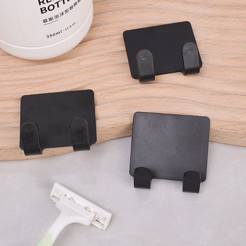 ห ้ องน ้ ําติดผนัง Punch Free Shaver Storage Hook ABS SelfAdhesive Universal Home Storage