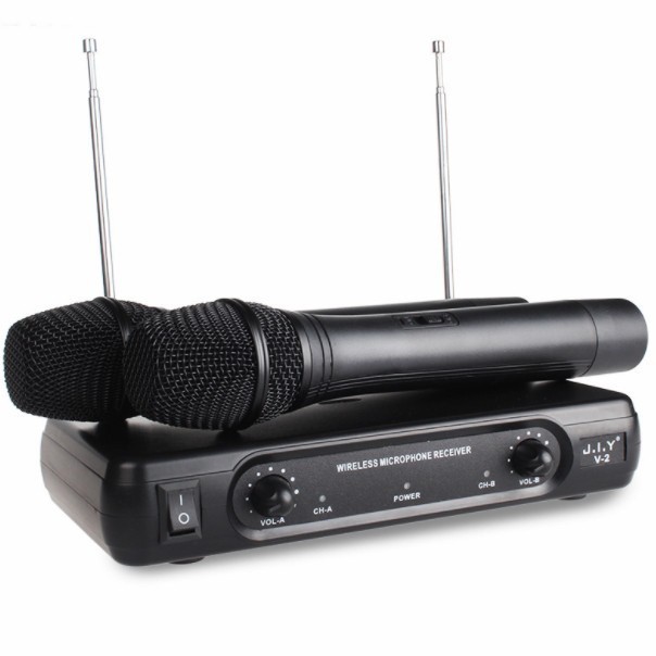 ไมโครโฟนไร้สาย แบบคู่ พร้อม SHURE Wireless UT4 Type +2 MIC V2 | Shopee ...