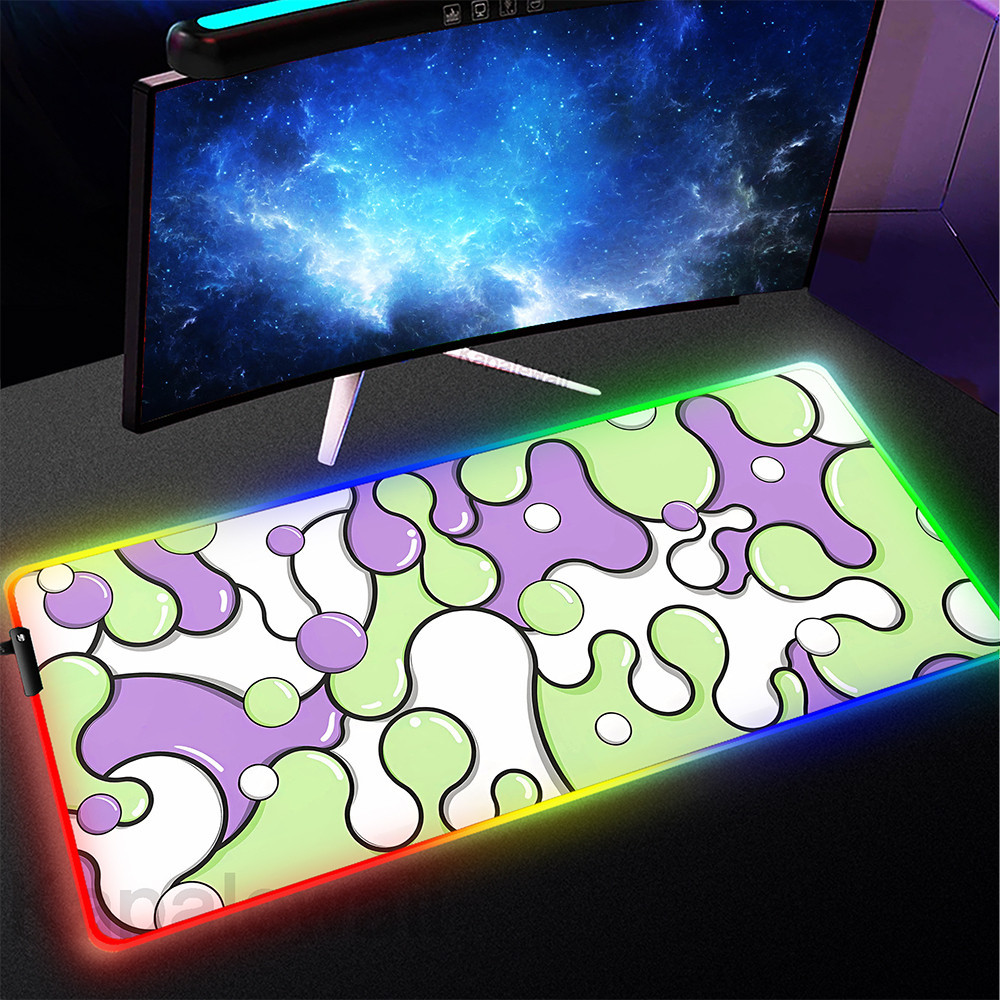 Rgb Strata Liquid Mouse Pad ขนาดใหญ ่ LED Light Gaming Mouse Mat ...