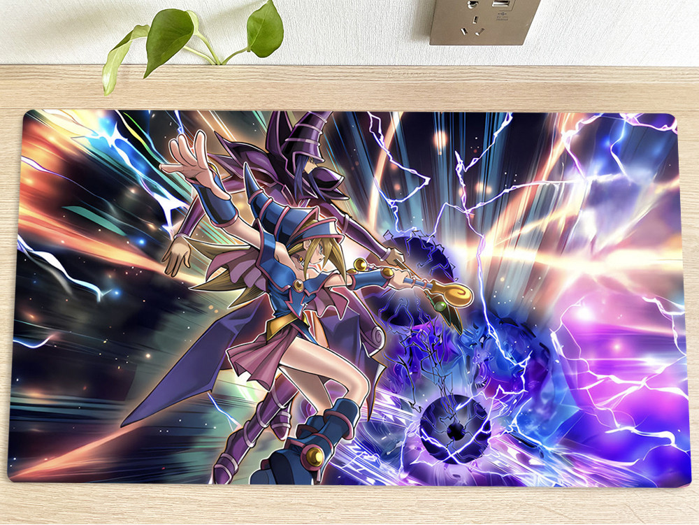 Yugioh ตาราง Playmat Dark Burning Magic TCG CCG Mat Trading การ์ดเกม ...