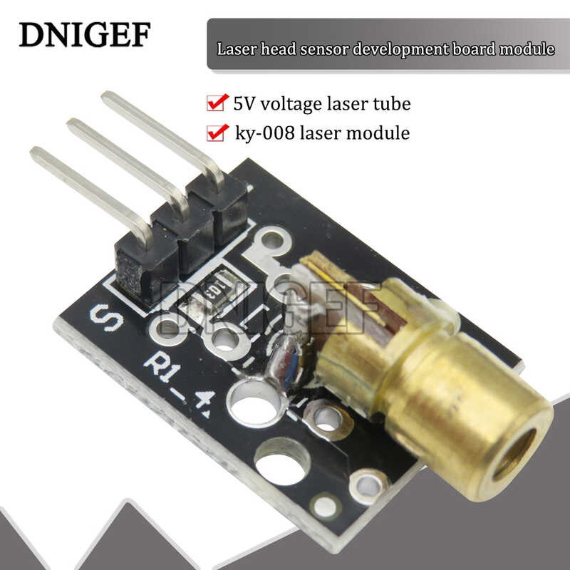 10Pcs Ky-008 650Nm Sensor Module 6Mm 5V 5Mw Red Laser Dot Diode Copper ...