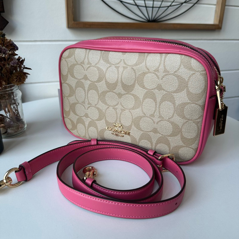 ♞แท้ พร้อมส่งกระเป๋าสะพายข้าง COACH 68168 JES CROSSBODY IN SIGNATURE