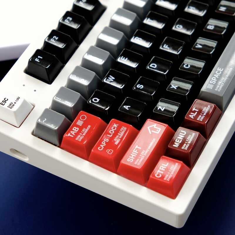 154 Keys/set G NEO ZEON ZAKU Keycap ABS Mirror Coating Glazing Process ...