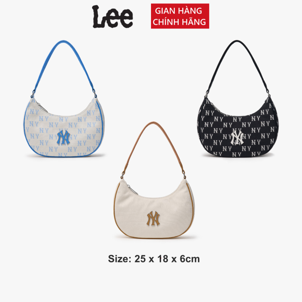 Lee Classic Monogram Jacquard Hobo Bag 3ABQS014N mlb กระเป ๋ า leb ของ ...