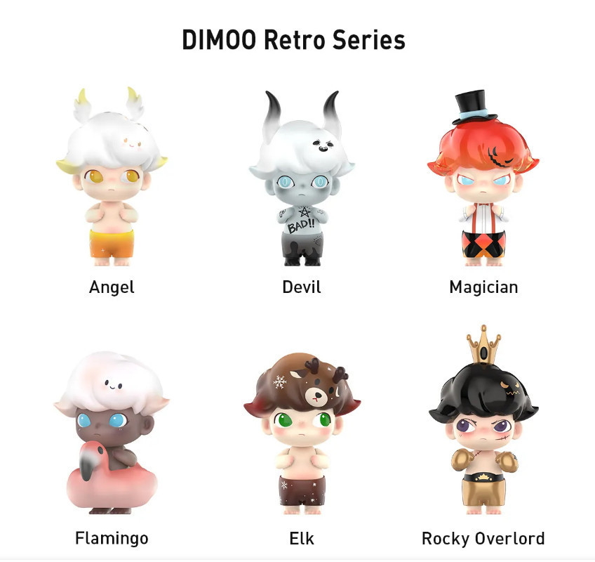 Pop Mart Dimoo Retro Series ตัวเลขซ ่ อน Dimoo Dreamworld รูป | Shopee ...