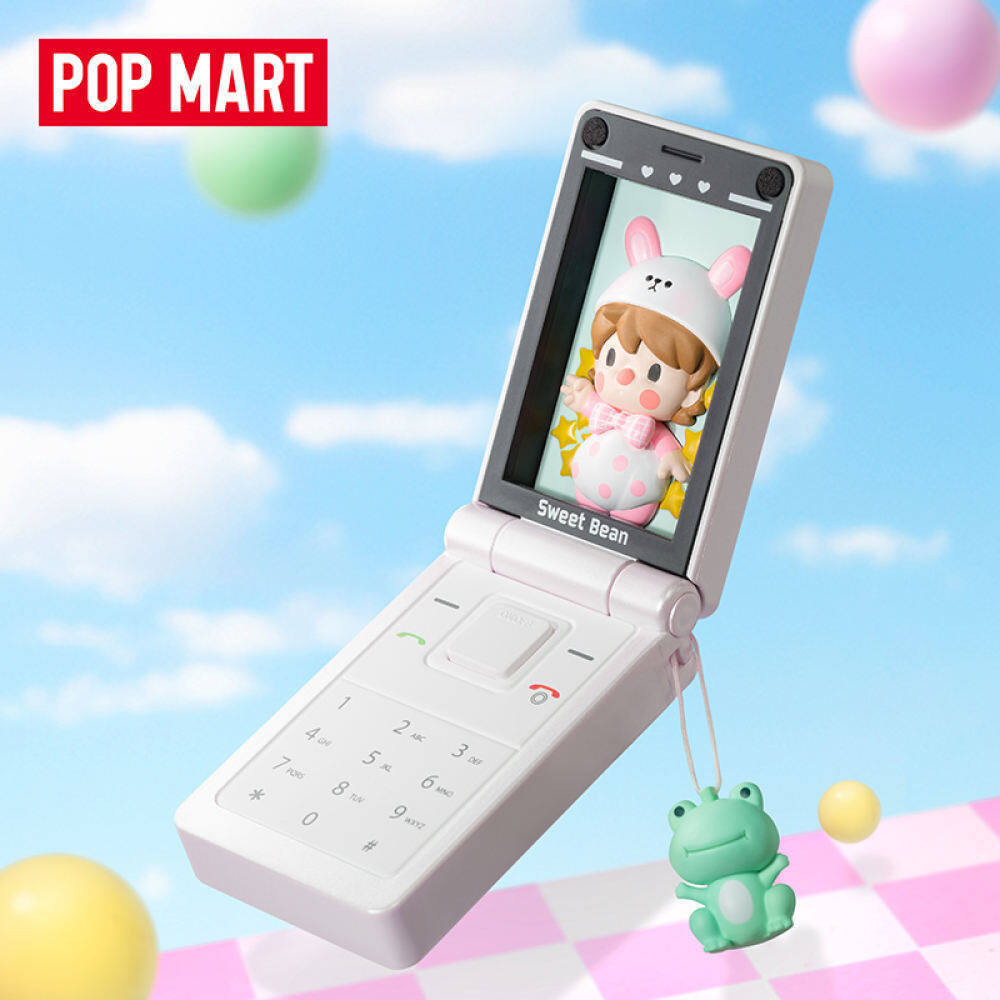 POP MART Sweet Bean Pearl White Flip Phone Figure | Shopee Thailand
