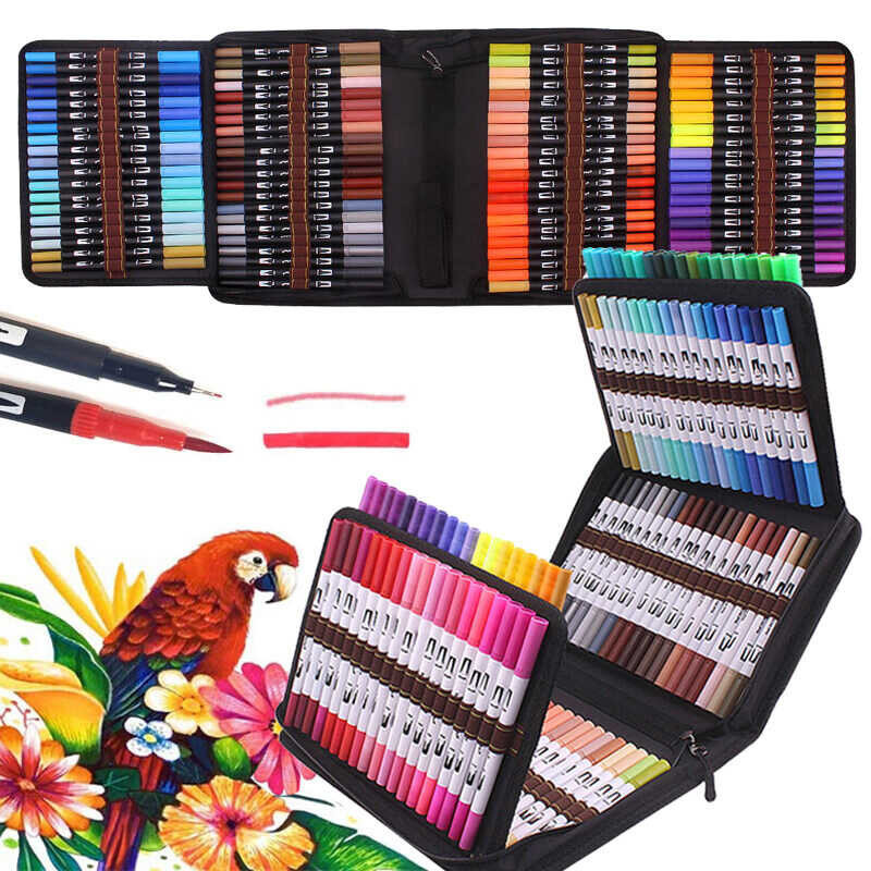 Colors Tip 60/100/120 Brush Sketch Manga Magic Colour Set Drawing Dual ...