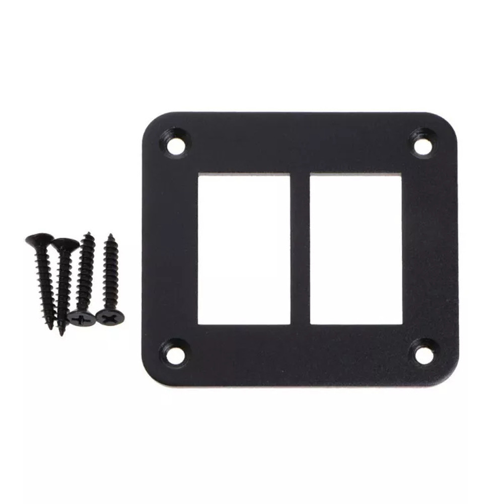 2 Gang อลูมิเนียม Rocker สวิทช์กรอบ Dash Mount ผู้ถือแผงสําหรับ ...