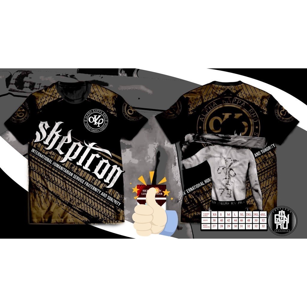 [Ready-Stock] 2024 Alpha Kappa Rho Skeptron Frat Shirt UNISEX เสื้อยืด ...