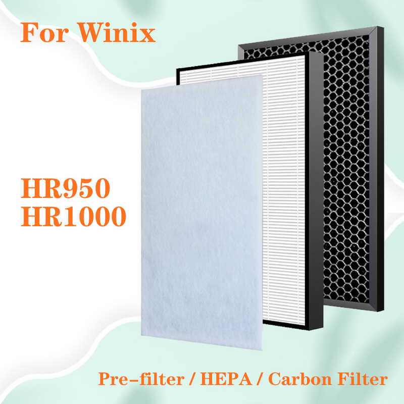 กำจัดฟอร์มาลดีไฮด์ สำหรับ WINIX Hr950 Hr1000เครื่องกรองอากาศกรอง HEPA แ
