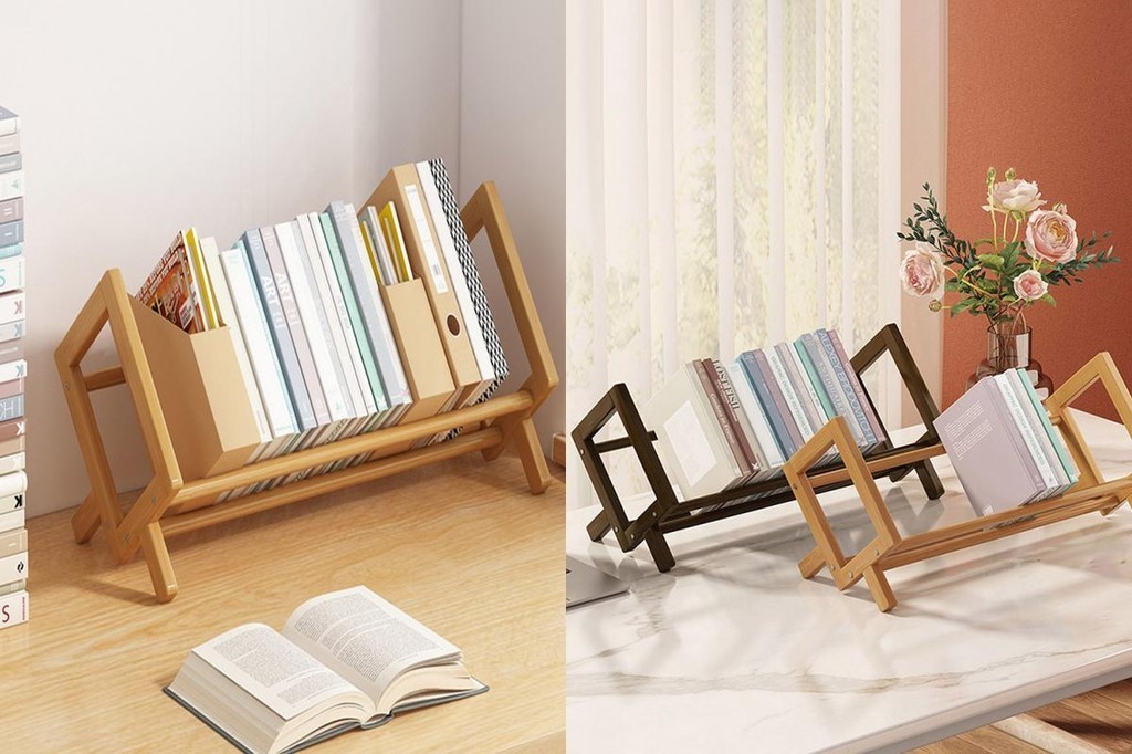 Qg Home Office Storage Rack Desktop Book Shelf Sturdy Book Shelf ...