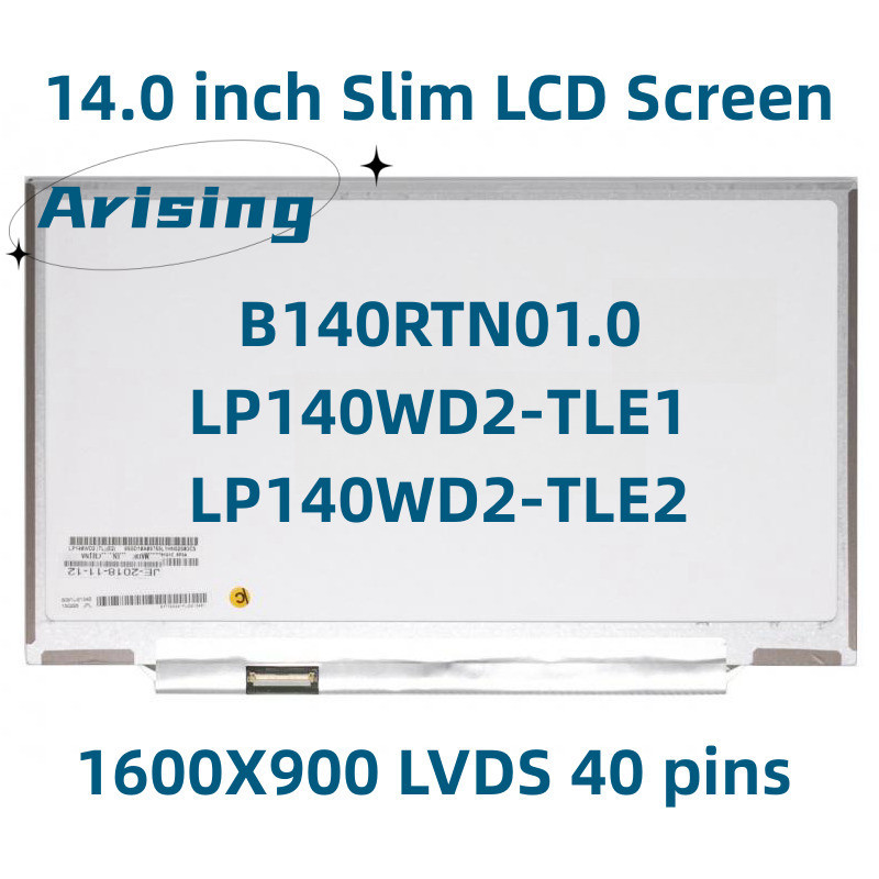 Original LP140WD2 TLE2 LP140WD2 (TL)(E2) สําหรับ Lenovo Thinkpad X1 ...