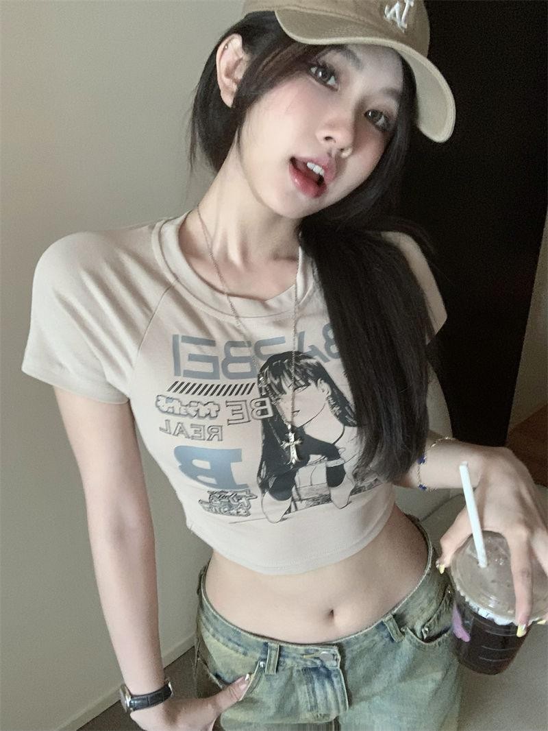 Anata พร้อมูส่ง เสื้อยืดผู้หญิง เสื้อยืดสวยๆผู้หญิง เสือรัดรูป เสือยืด ...