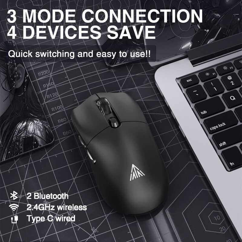 SOLAKAKA SM800ไร้สายเมาส์สำหรับเล่นเกมส์น้ำหนักเบาไตรโหม | Shopee Thailand