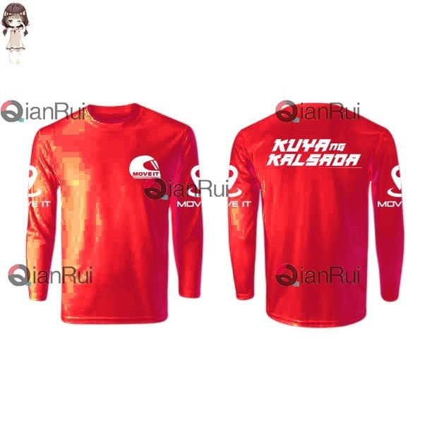 Move It Riders แขนยาว Moto Taxi Drifit (การพิมพ์ชื่อส่วนตัวฟรี ...