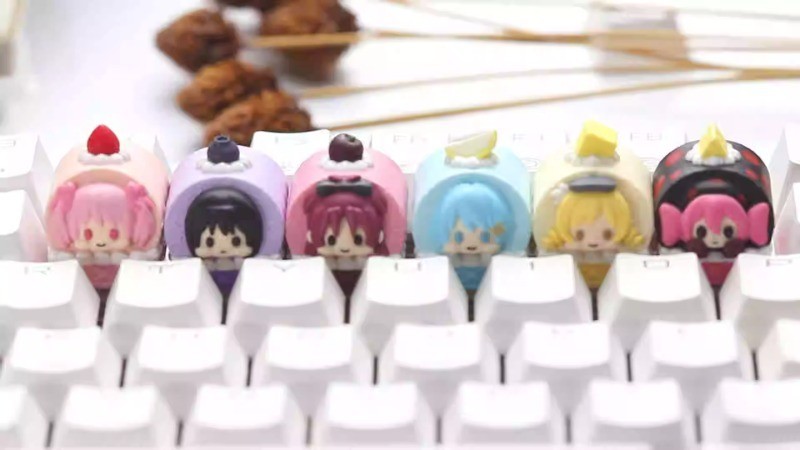 Nitroplus หนังสือ Keycap น่ารัก Creative MX Switch คีย์บอร์ดทําด้วยมือ ...