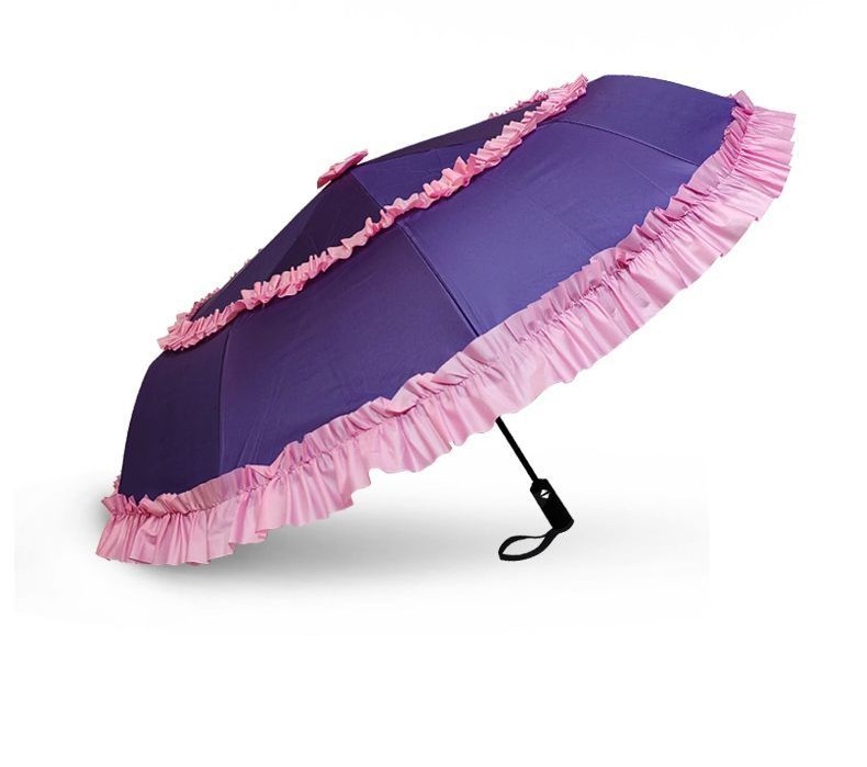 Takanashi Rikka Folding Umbrella ร่มด้ามยาว Princess Lolita Automatic ...
