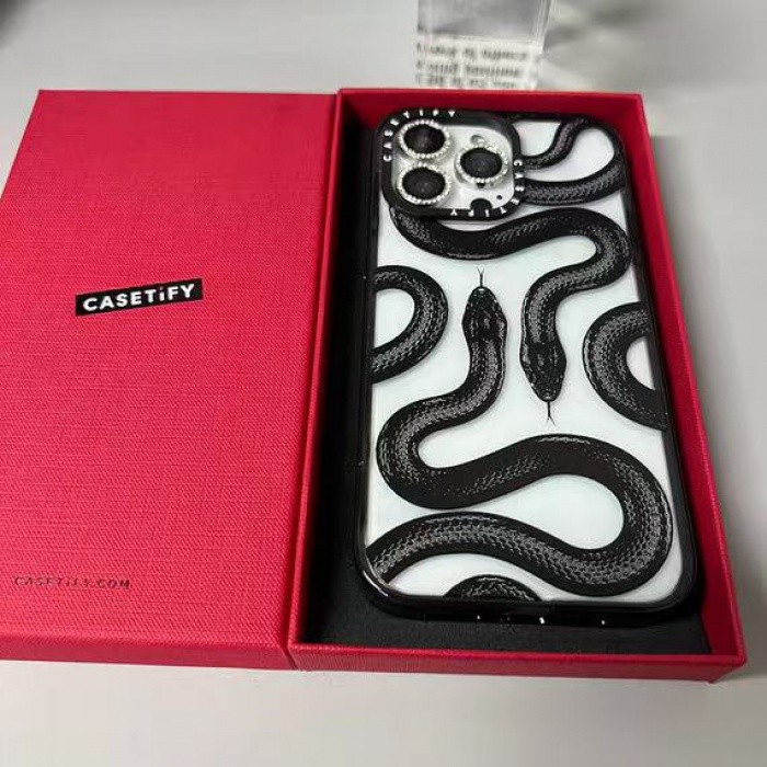 CASETiFY Black Snake เคสโทรศัพท์ iPhone17/17Pro/17ProMax 16/16Plus/15 ...