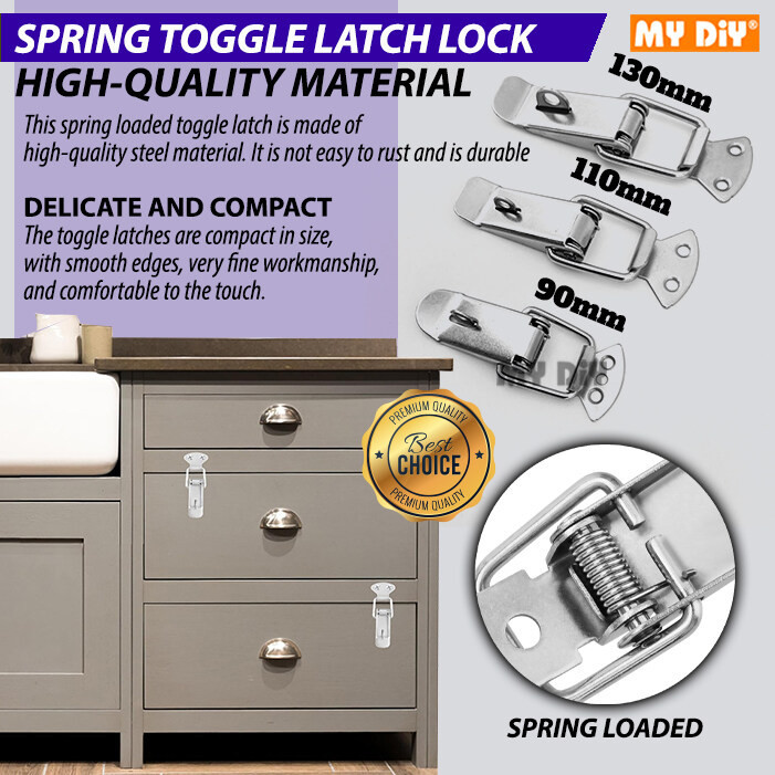 Mydiyhomedepot - SPRING TOGGLE LATCH CLAMP SMALL / MEDIUM / LARGE ...