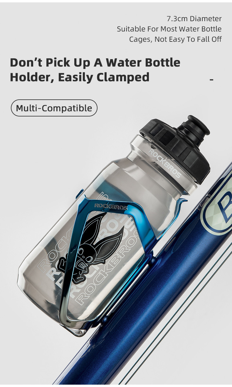 Rockbros ขวดน้ําจักรยาน 600ML พร้อมฝาครอบกันฝุ่น MTB จักรยานเสือหมอบกา ...