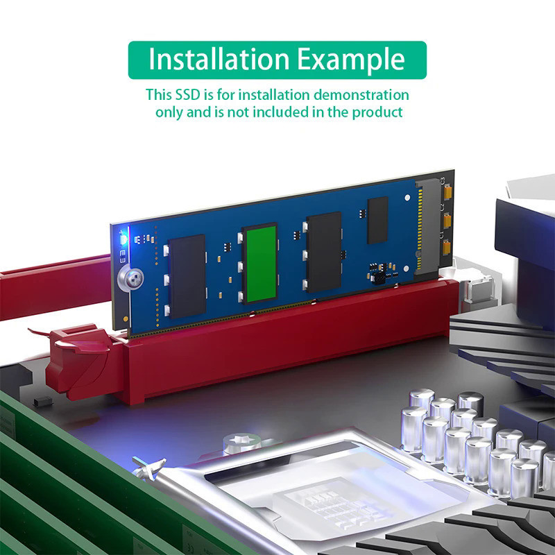 2230/2242/2260/2280 M.2 NVMe SSD to PCI Express 3.0 X4/X8/X16 อะแดปเตอร ...